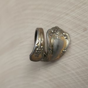 Vintage Ornate Spoon Adjustable Ring
